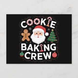 Postal Tripulación de Horneado de Galletas de Navidad Nav