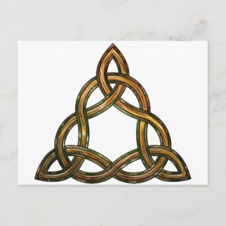 Postal triquetra céltico