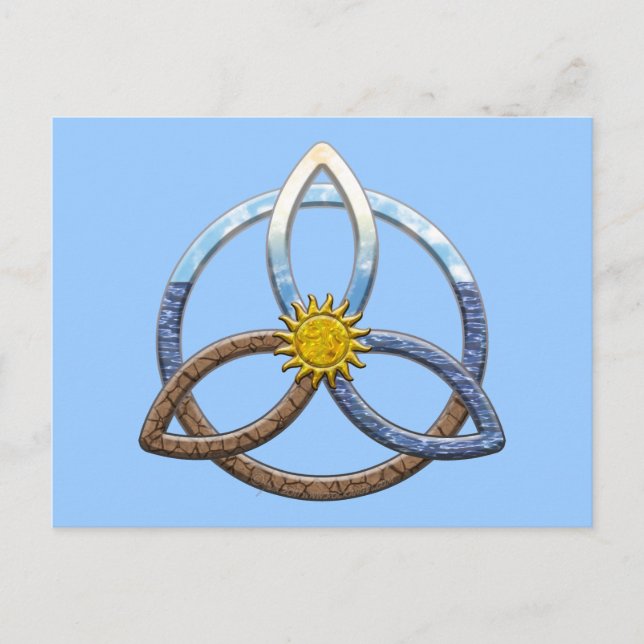 Postal Triquetra Tierra Air Water (Anverso)