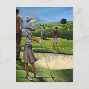 Postal Trish Biddle - Damas de Golf