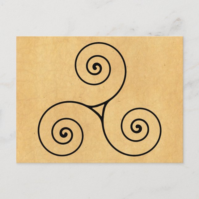 Postal Triskele (Anverso)