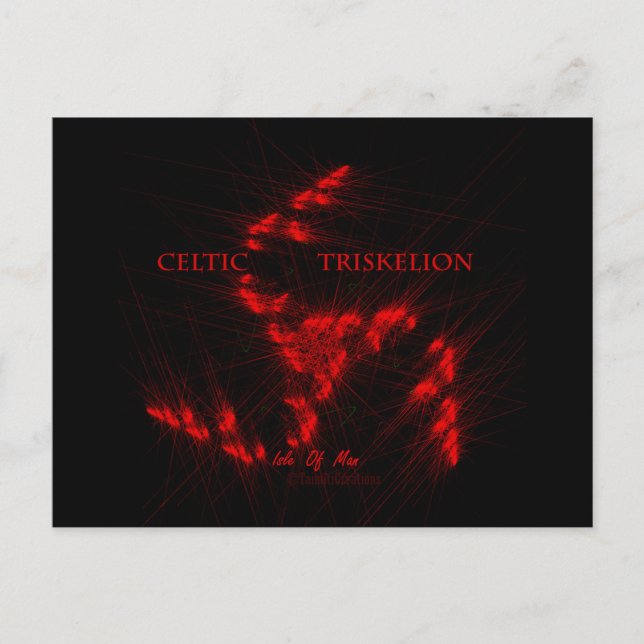 POSTAL ☼ TRISKELION - ☼ DE CREENCIA CELÁTICA (Anverso)