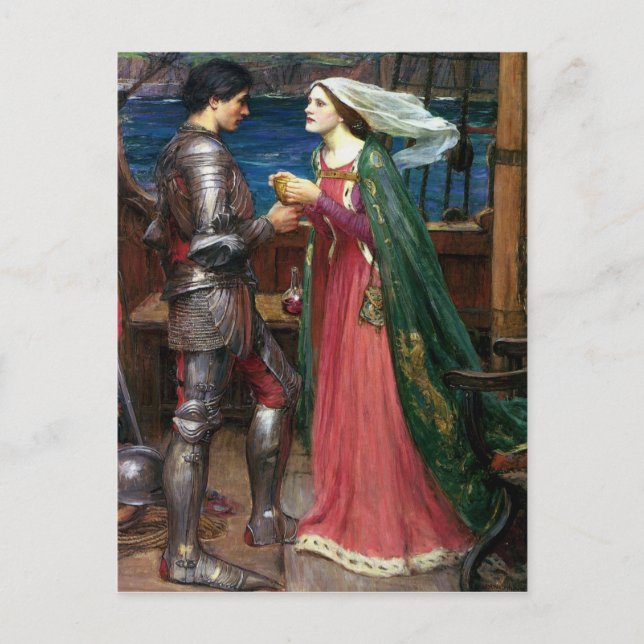 Postal Tristan y Isolde (Anverso)