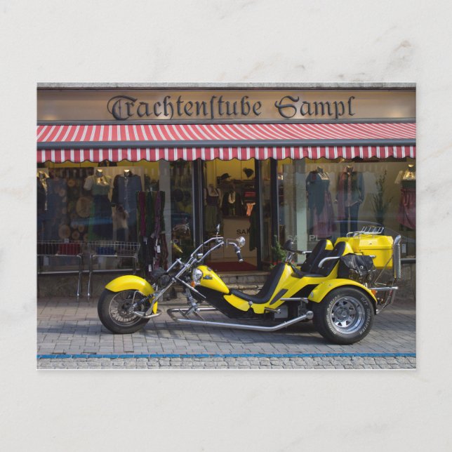 Postal Triste boom amarillo (Anverso)