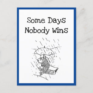 Postal Triste Personalizado Fish Bad Day Sympathy