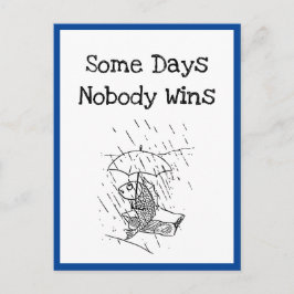 Postal Triste Personalizado Fish Bad Day Sympathy