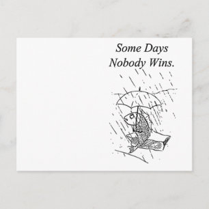 Postal Triste Personalizado Fish Bad Day Sympathy