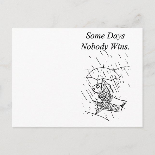 Postal Triste Personalizado Fish Bad Day Sympathy (Anverso)