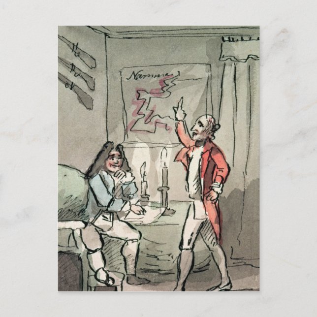 Postal Tristram Shandy, 1786 (Anverso)