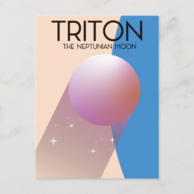 Postal Triton - La luna de Nepal (Anverso)