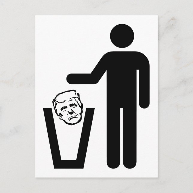 Postal triunfo de basura (Anverso)