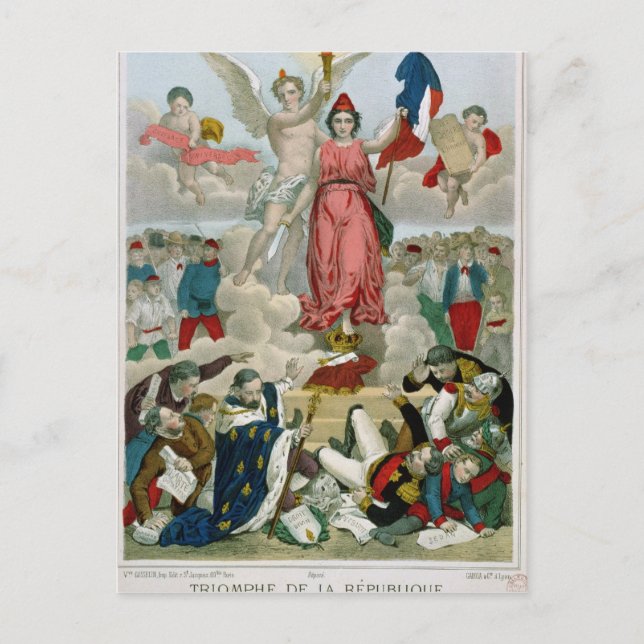 Postal Triunfo de la República, 1875 (Anverso)