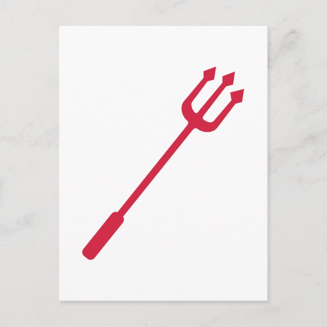 Postal Triunfo del diablo rojo (Anverso)