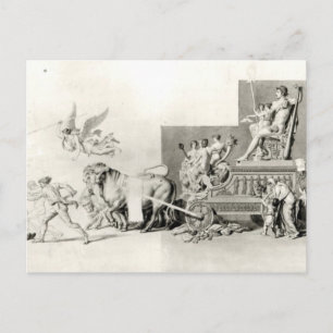 Postal Triunfo del Pueblo Francés sobre la Monarquía