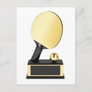 Postal Trofeo de tenis de mesa de oro