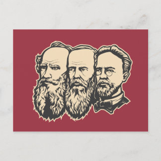Postal Troika rusa: Tolstoy, Dostoevsky, Chekhov