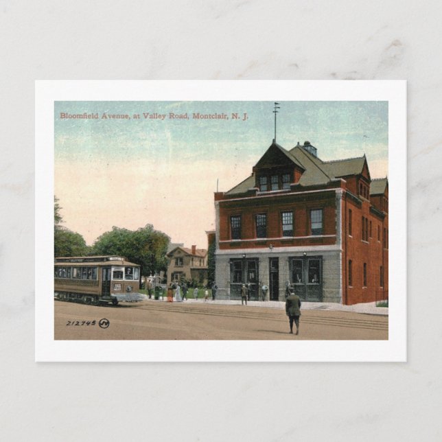 Postal Trole, Montclair, New Jersey Vintage (Anverso)