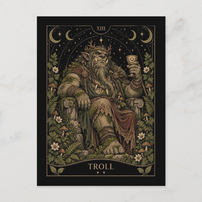 Postal Troll, Arte de Tarot Starlit (Anverso)