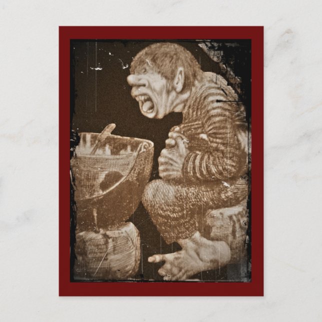 Postal Troll con Cauldron gigante (Anverso)