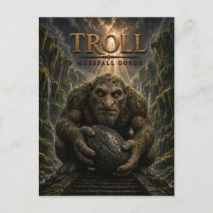 Postal Troll Desfiladero de Mossfall Cine Oscuro