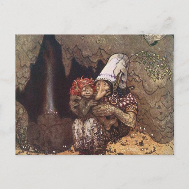 Postal Troll Y Child Por John Bauer (Anverso)