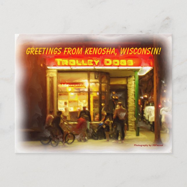 POSTAL ¡TROLLEY PERROS! (Anverso)