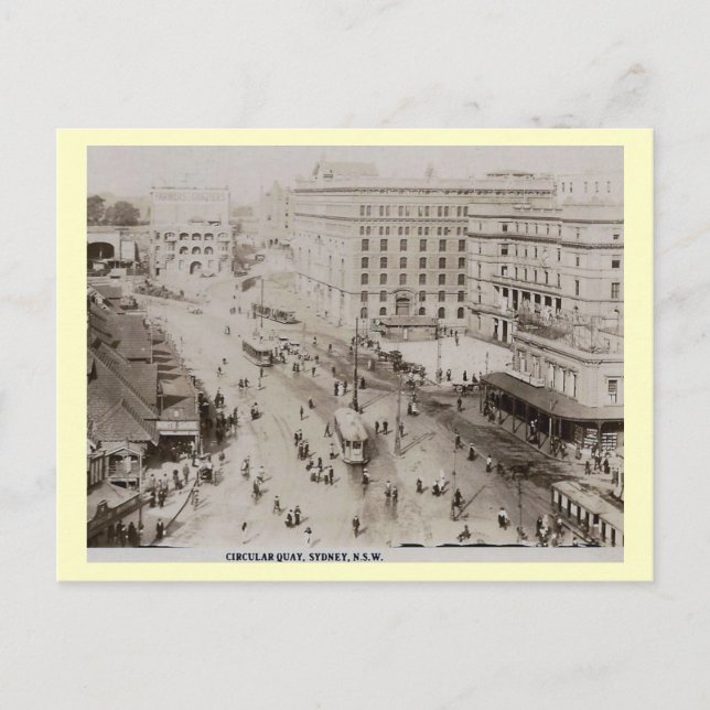 Postal Trolleys, Sydney, Australia Vintage (Anverso)