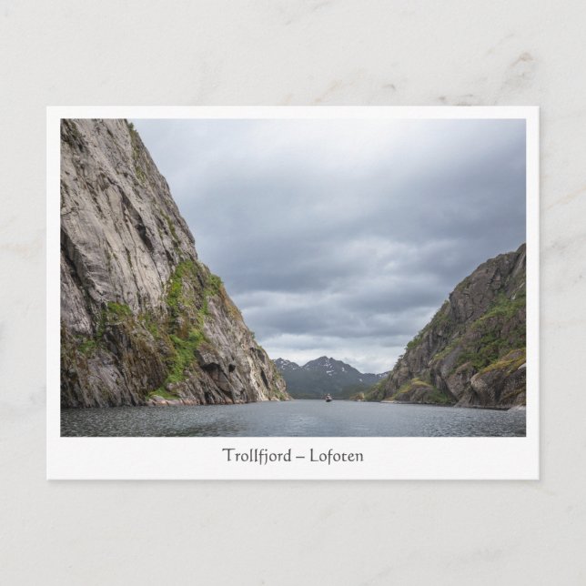 Postal Trollfjord Lofoten (Anverso)