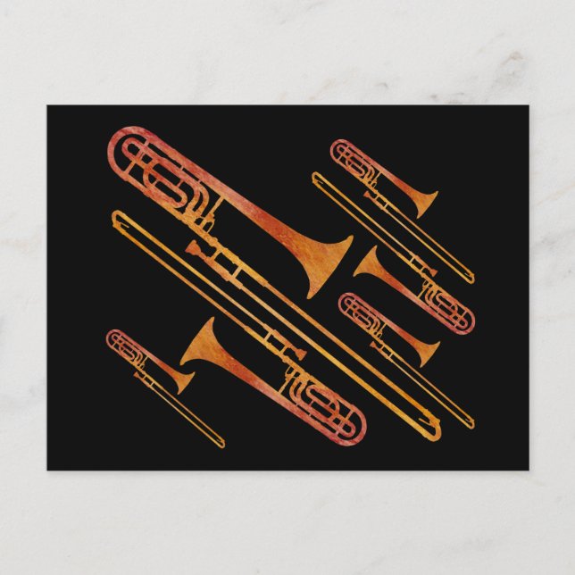 Postal Trombones asquerosos (Anverso)