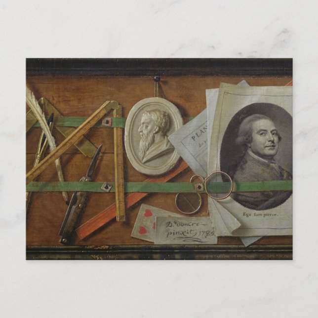 Postal Trompe l'Oeil, 1785 (Anverso)