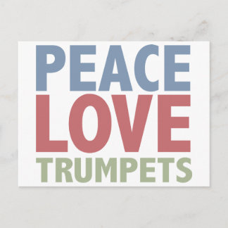 Postal Trompetas de Paz y Amor