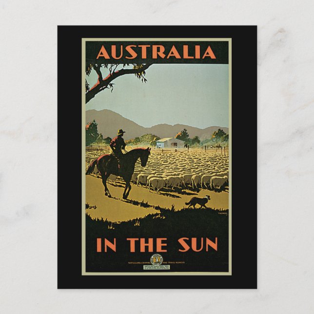 Postal Trompf Australia Al Sol (Anverso)