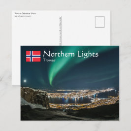 Postal Tromso de las luces del norte