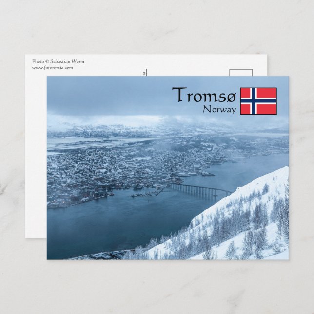 Postal Tromsø Noruega (Anverso / Reverso)