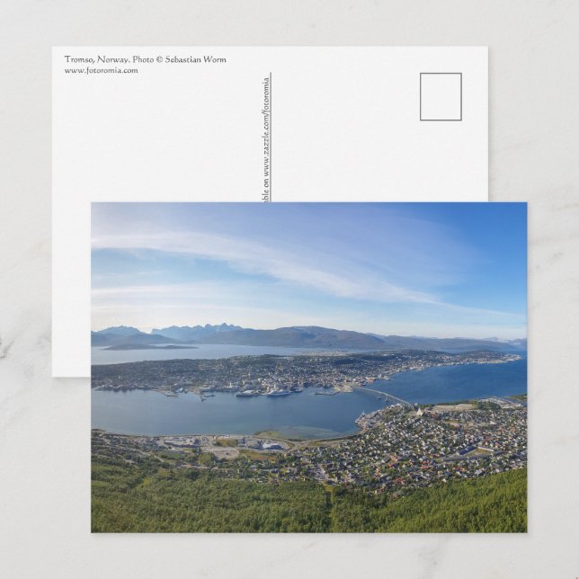 Postal Tromso Noruega (Anverso / Reverso)