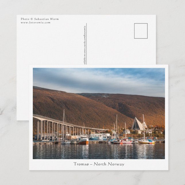 Postal Tromso Noruega (Anverso / Reverso)