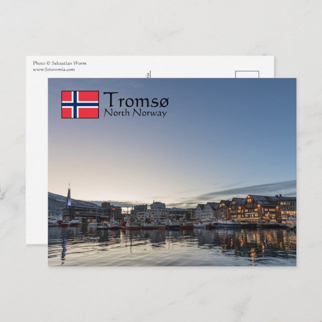 Postal Tromso Noruega (Anverso / Reverso)