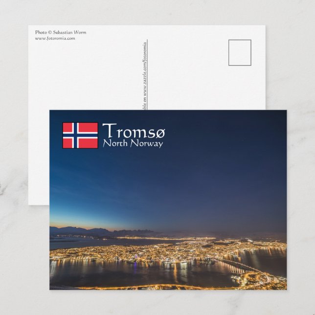 Postal Tromso Noruega (Anverso / Reverso)