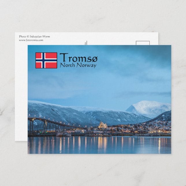Postal Tromso Noruega (Anverso / Reverso)
