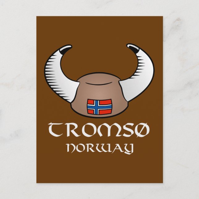 Postal Tromso Norway Viking Gorra (Anverso)