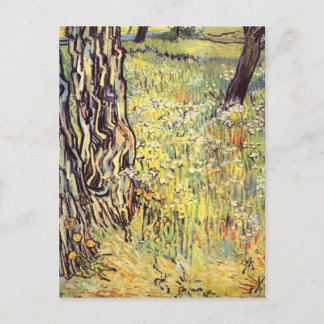 Postal Troncos de árbol de Vincent van Gogh