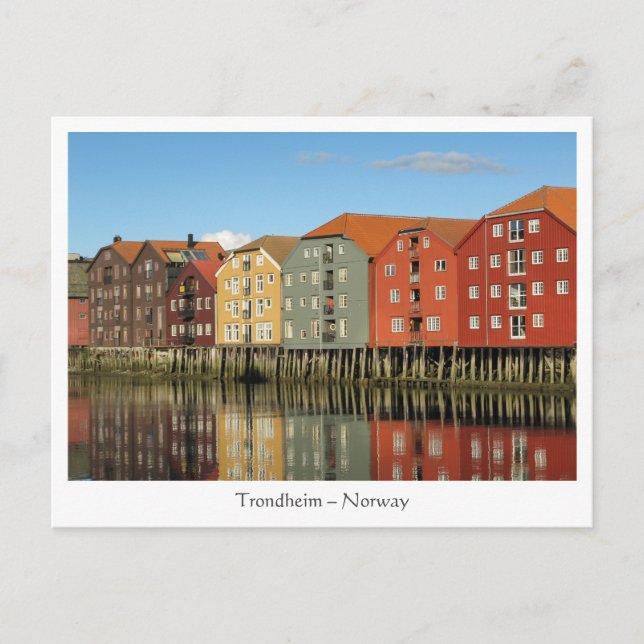 Postal Trondheim Noruega (Anverso)