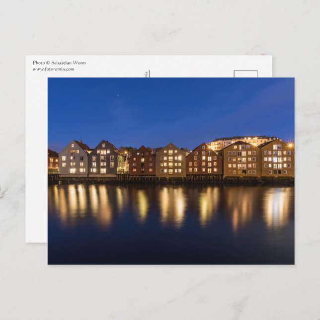 Postal Trondheim Noruega (Anverso / Reverso)