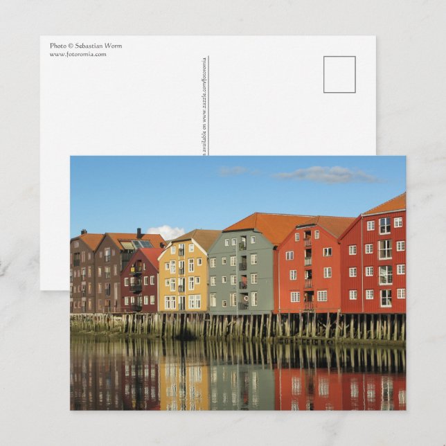 Postal Trondheim Noruega (Anverso / Reverso)