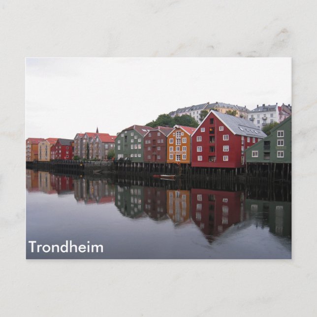 Postal Trondheim, Noruega (Anverso)