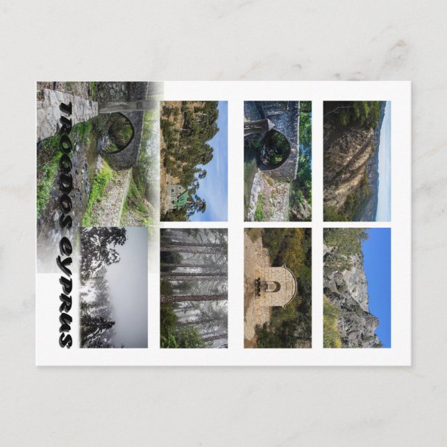 Postal Troodos Cyprus Postcard (Anverso)