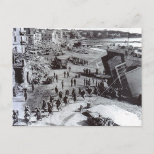 Postal Tropas desembarcando de la Segunda Guerra Mundial,