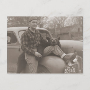 Postal Trophy Bear Hunter