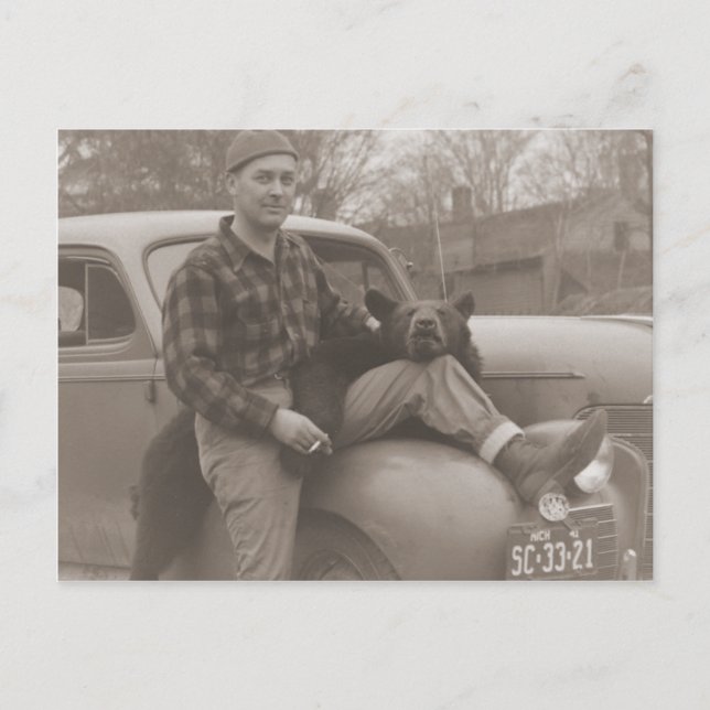 Postal Trophy Bear Hunter (Anverso)