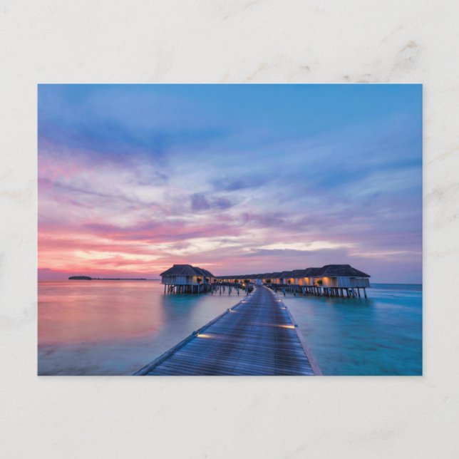 Postal Tropical Beaches | Maldives Bungalows (Anverso)